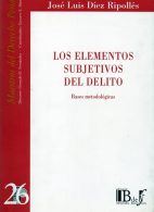 Los Elementos Subjetivos del Delito N° 26