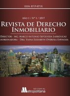 Revista de Derecho Inmobiliario. Año 1  N° 1 2017