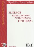 El Error Sobre Elementos Normativos del Tipo Penal N° 71